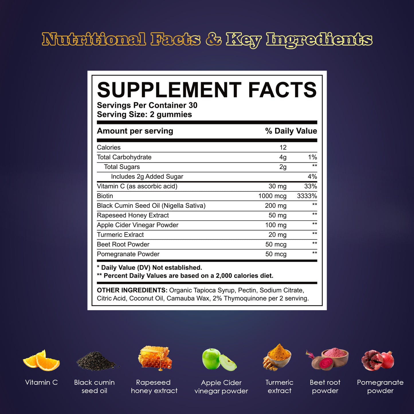 Ultimate Wellness: Organic Sea Moss Gummies & Black Seed Oil Honey Gummies, Immune, Digestive, Skin & Joint Support, Packed with Superfoods, Antioxidants & Vitamins for Men & Women, 120 count