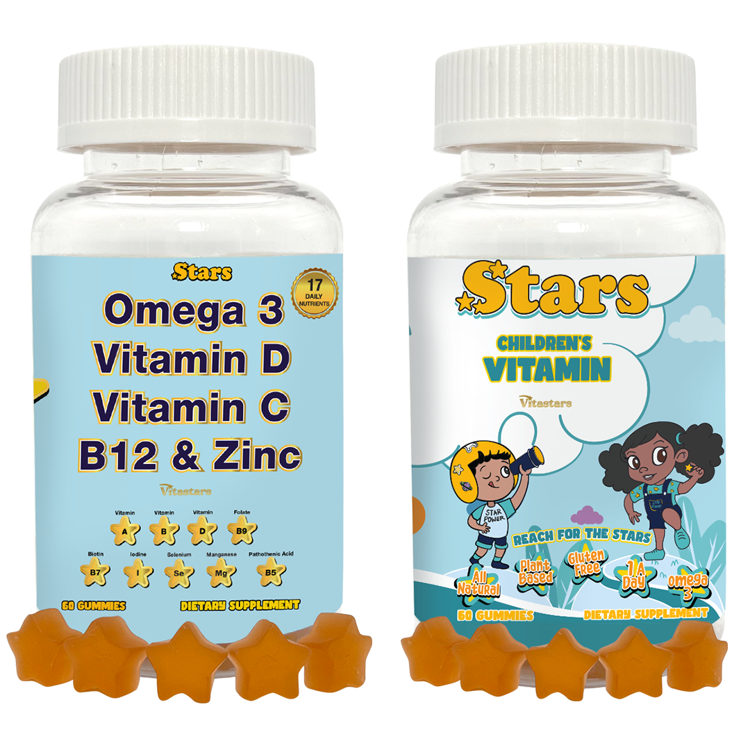 Parents & Kids Vitamin Bundle | Multivitamin Gummies for the Whole Family | With Omega-3