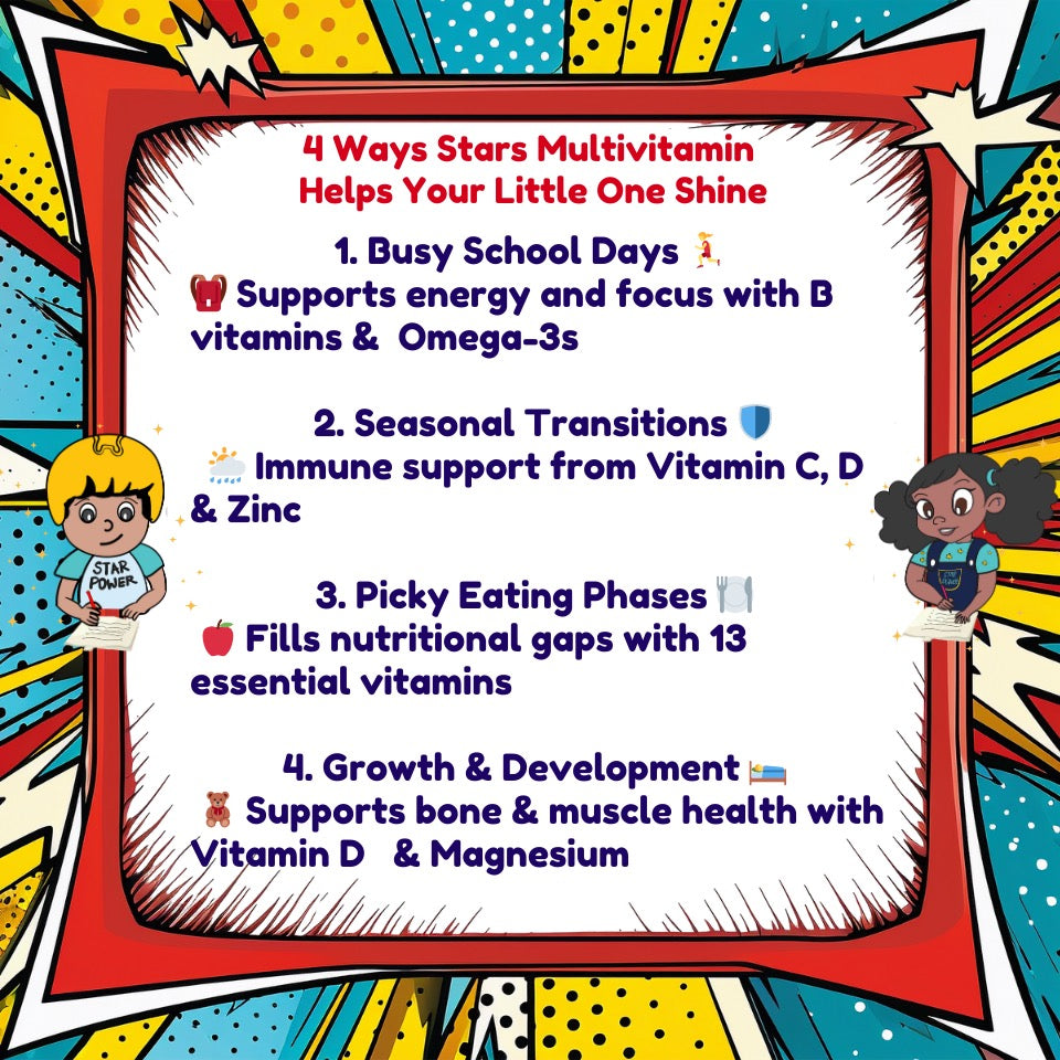 Stars Children's Vitamin | Plant-Based, Vegan, Gluten-Free