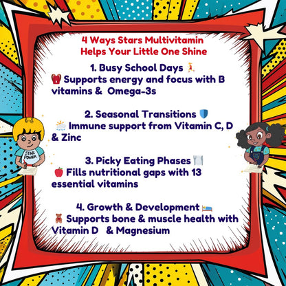 Stars Children's Vitamin | Plant-Based, Vegan, Gluten-Free