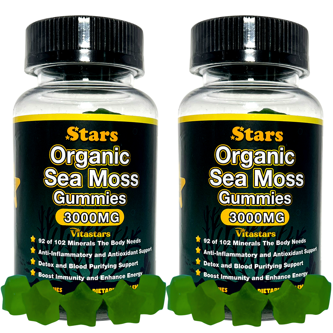 Stars Organic Sea Moss Gummies + Bladderwrack Burdock Root & Apple Cider Vinegar