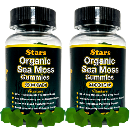 Stars Organic Sea Moss Gummies + Bladderwrack Burdock Root & Apple Cider Vinegar