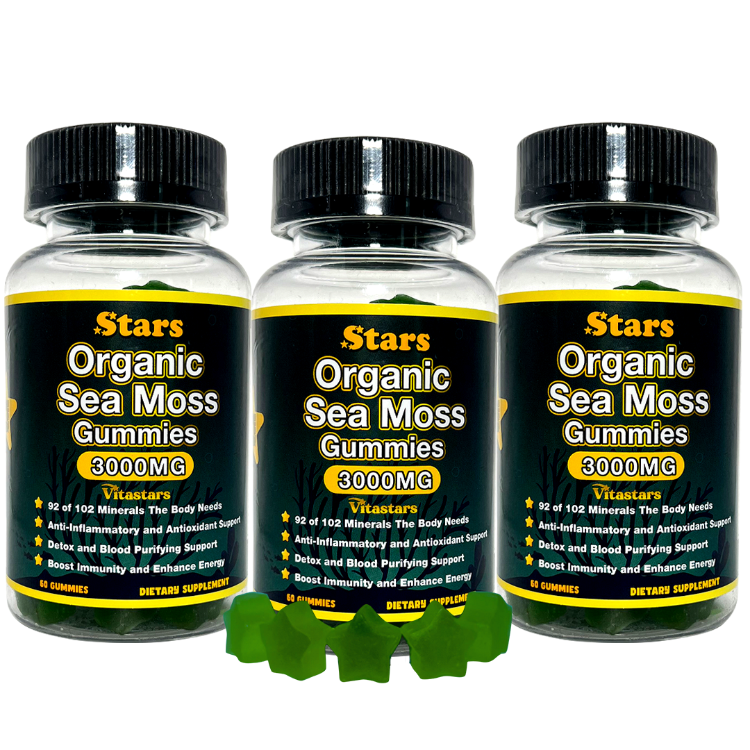 Stars Organic Sea Moss Gummies + Bladderwrack Burdock Root & Apple Cider Vinegar