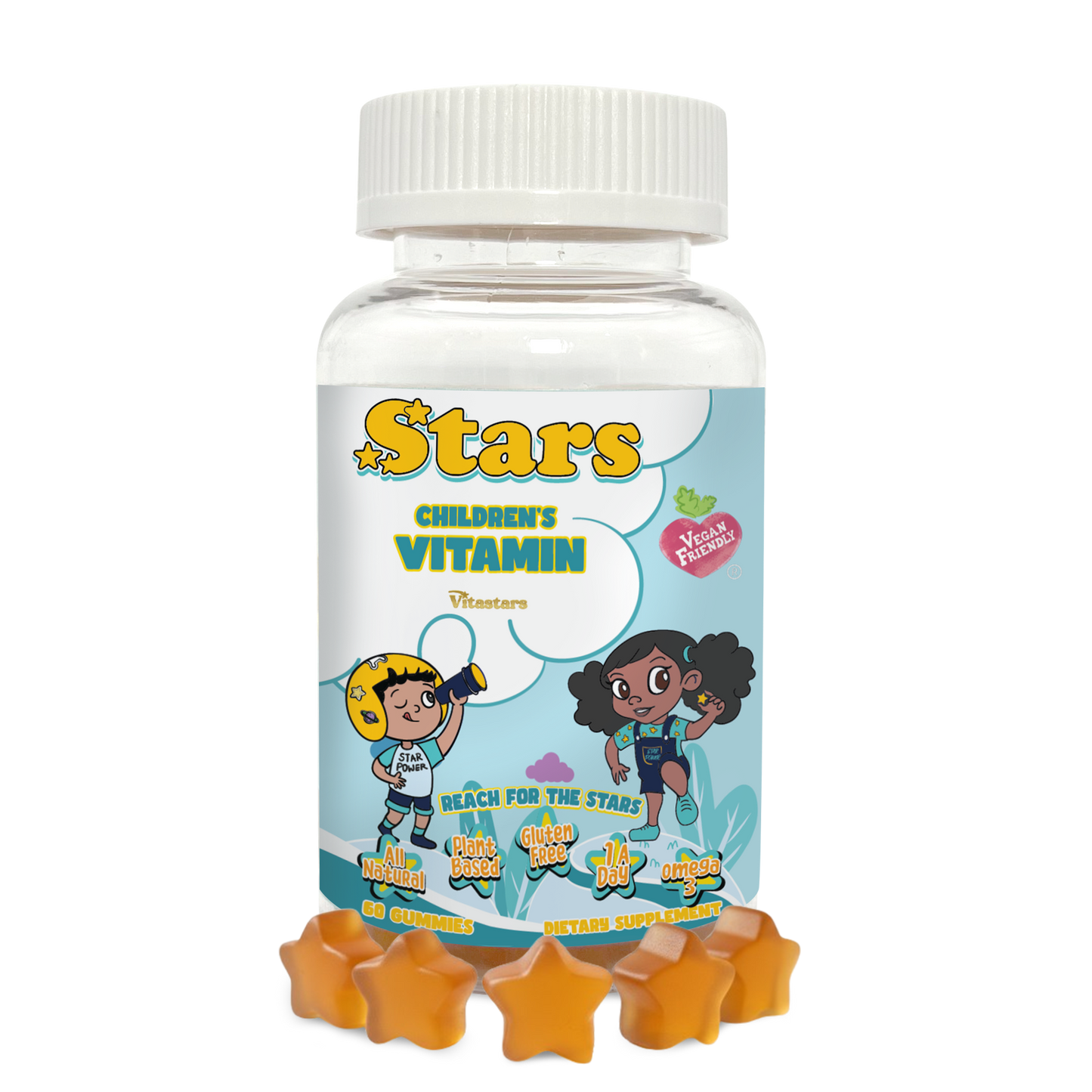 Stars Children's Vitamin | Plant-Based, Vegan, Gluten-Free