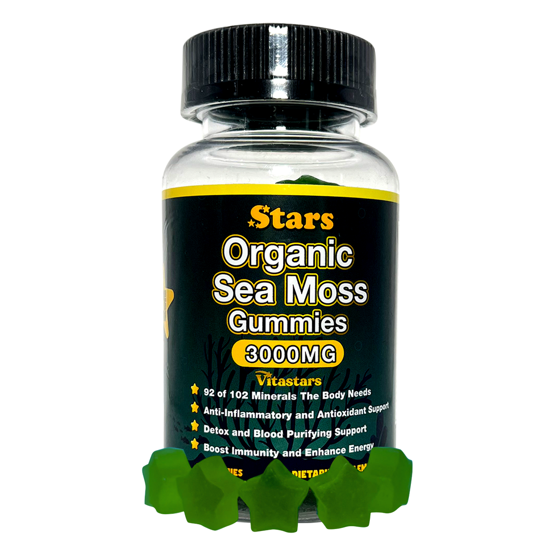 Stars Organic Sea Moss Gummies + Bladderwrack Burdock Root & Apple Cider Vinegar