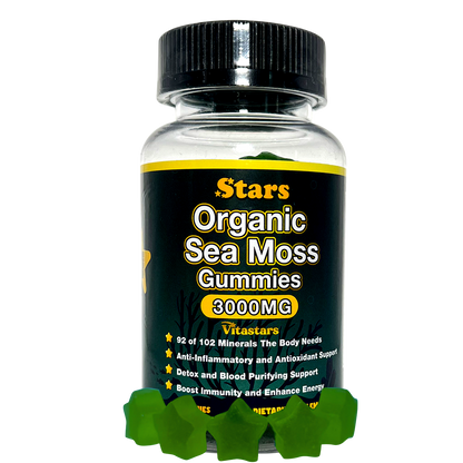 Stars Organic Sea Moss Gummies + Bladderwrack Burdock Root & Apple Cider Vinegar