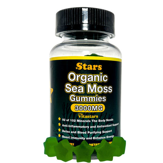 Stars Organic Sea Moss Gummies + Bladderwrack Burdock Root & Apple Cider Vinegar