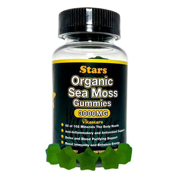 Ultimate Wellness: Organic Sea Moss Gummies & Black Seed Oil Honey Gummies, Immune, Digestive, Skin & Joint Support, Packed with Superfoods, Antioxidants & Vitamins for Men & Women, 120 count