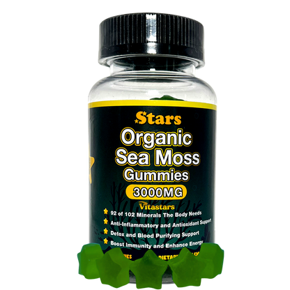 Ultimate Wellness: Organic Sea Moss Gummies & Black Seed Oil Honey Gummies, Immune, Digestive, Skin & Joint Support, Packed with Superfoods, Antioxidants & Vitamins for Men & Women, 120 count