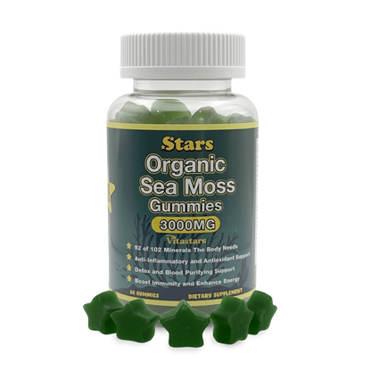 Stars Organic Sea Moss Gummies + Bladderwrack Burdock Root & Apple Cider Vinegar