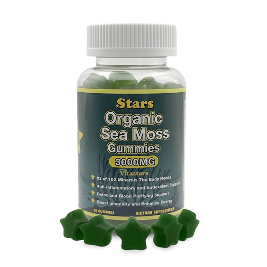 Stars Organic Sea Moss Gummies + Bladderwrack Burdock Root & Apple Cider Vinegar