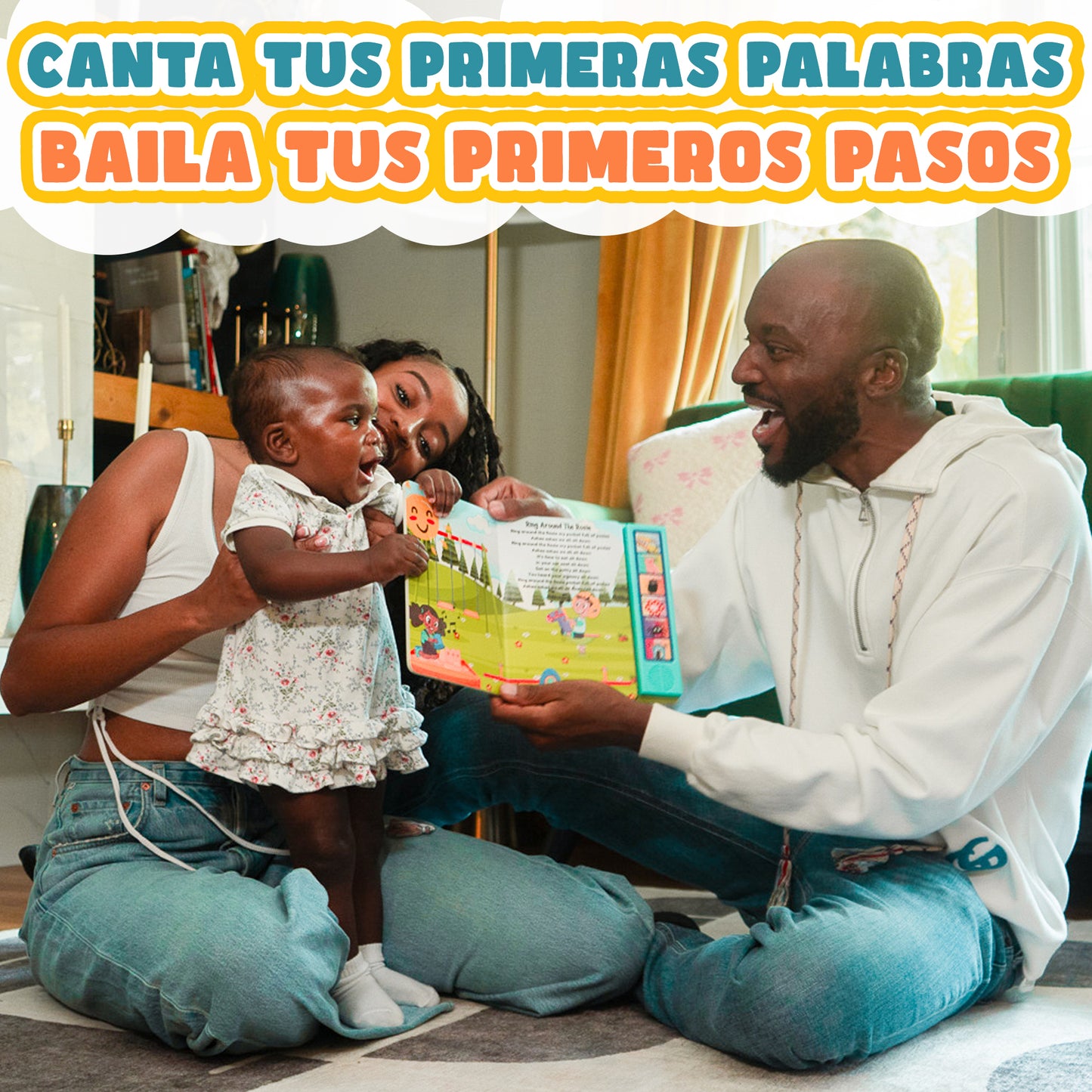 Libro de Sonidos de Rimas Infantiles Urbanas para Peques por Navy & Ryan | Enseña primeras palabras, ritmo y desarrollo temprano del lenguaje (Edades 1-6)