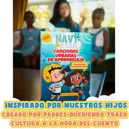 Libro de Sonidos de Rimas Infantiles Urbanas para Peques por Navy & Ryan | Enseña primeras palabras, ritmo y desarrollo temprano del lenguaje (Edades 1-6)