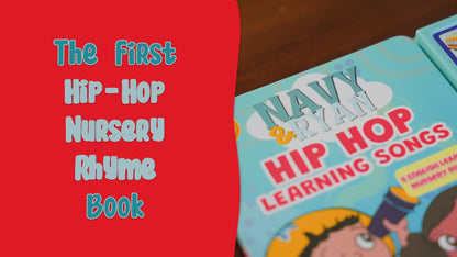 Hip Hop Nursery Rhyme Sound Book for Toddlers by Navy & Ryan – Bilingual English & Spanish Learning | Interactive Press & Play Musical Book | Teaches First Words, Rhythm, & Early Language Development (Ages 1-6)