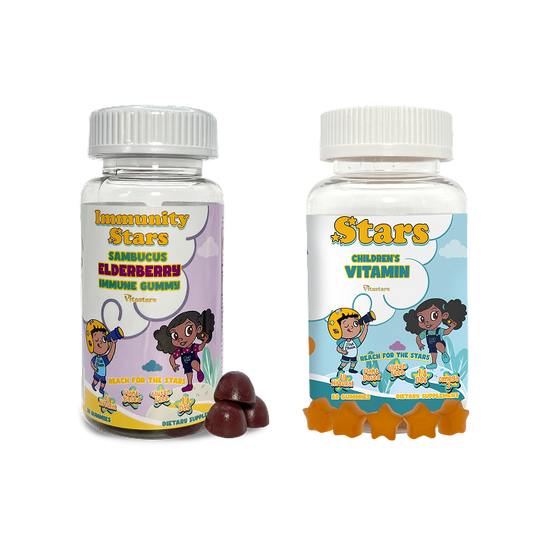 Kids Multivitamin & Immune Boost Bundle Kids Vitamin Gummies + Elderberry Gummies with Vitamin C & Zinc Bundle